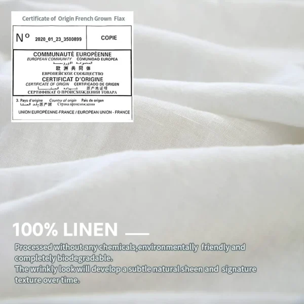 Simple & Opulence Linen Sheet Set OEKO-TEX certified - no chemicals - Savings With Style