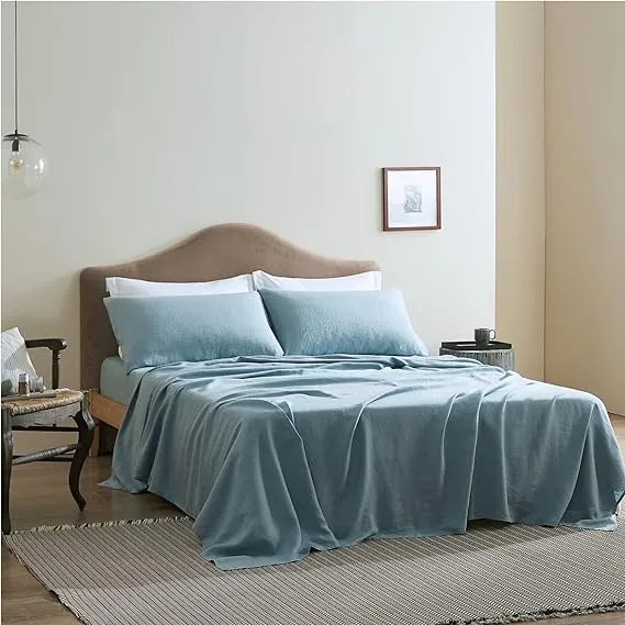 Bedsure Linen Sheets Set cool in summer, warm in winter - eco-friendly and soft - Savings With Style