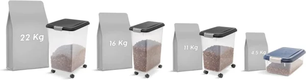 pet food storage container series variable sizes for pet food organizing - SavingsWithStyle (1)